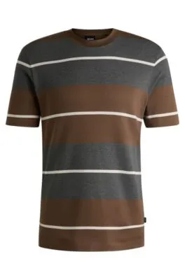 Camiseta de algodón con rayas horizontales