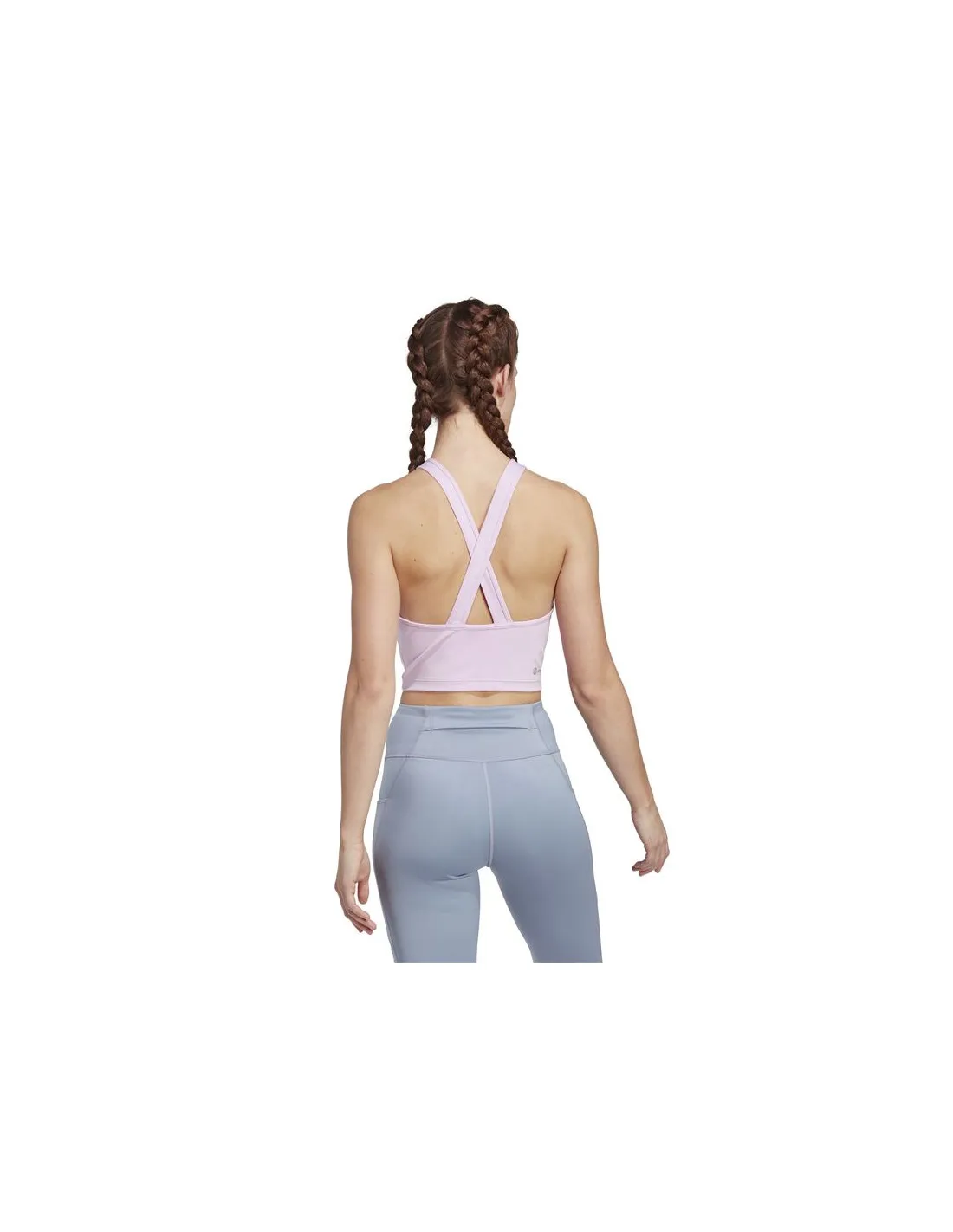Camiseta de Fitness adidas 3S Crop Tk Mujer