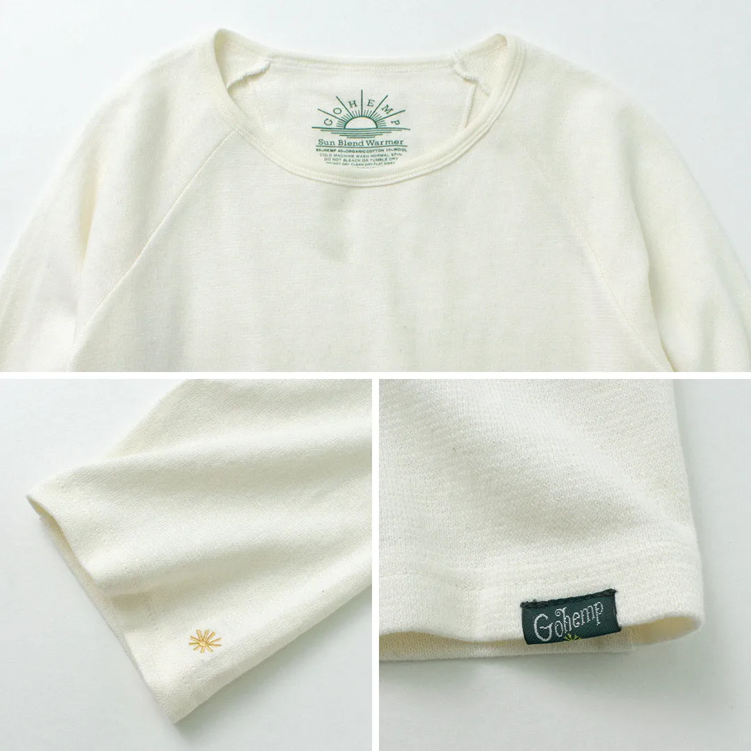 Camiseta de la manga de béisbol gohemp / sunblend calentador