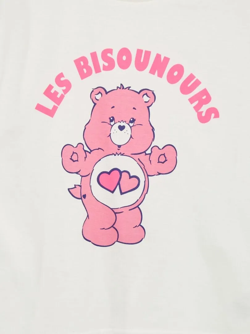 CAMISETA DE MANGA CORTA 'OSOS AMOROSOS'  BLANCO