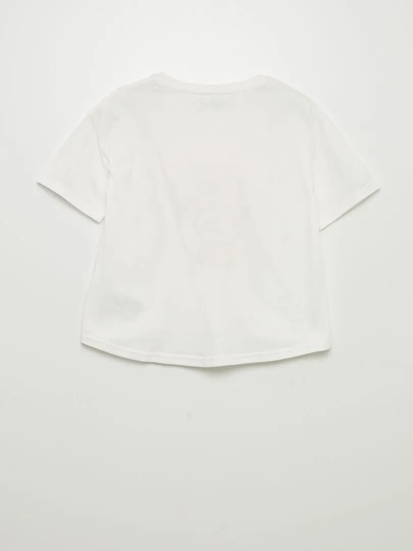 CAMISETA DE MANGA CORTA 'OSOS AMOROSOS'  BLANCO