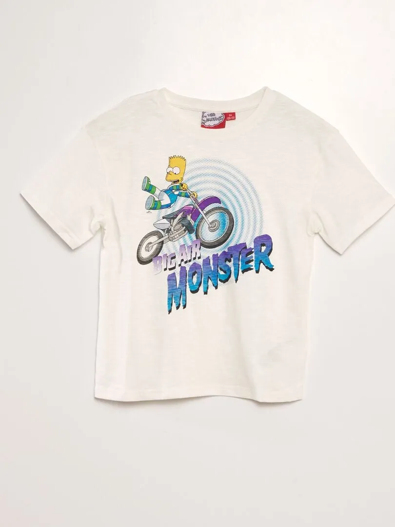 CAMISETA DE MANGA CORTA 'SIMPSONS'  BLANCO