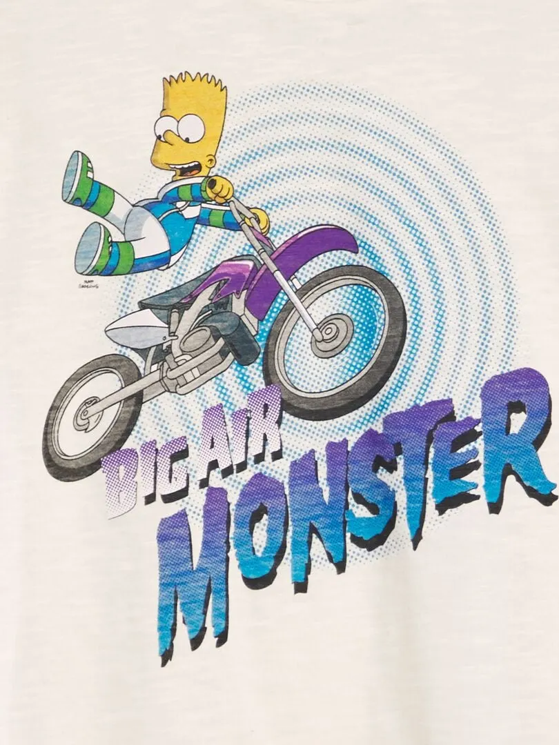 CAMISETA DE MANGA CORTA 'SIMPSONS'  BLANCO