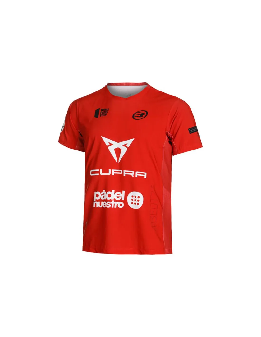 Camiseta de Pádel Bullpadel Odeon Rojo Hombre