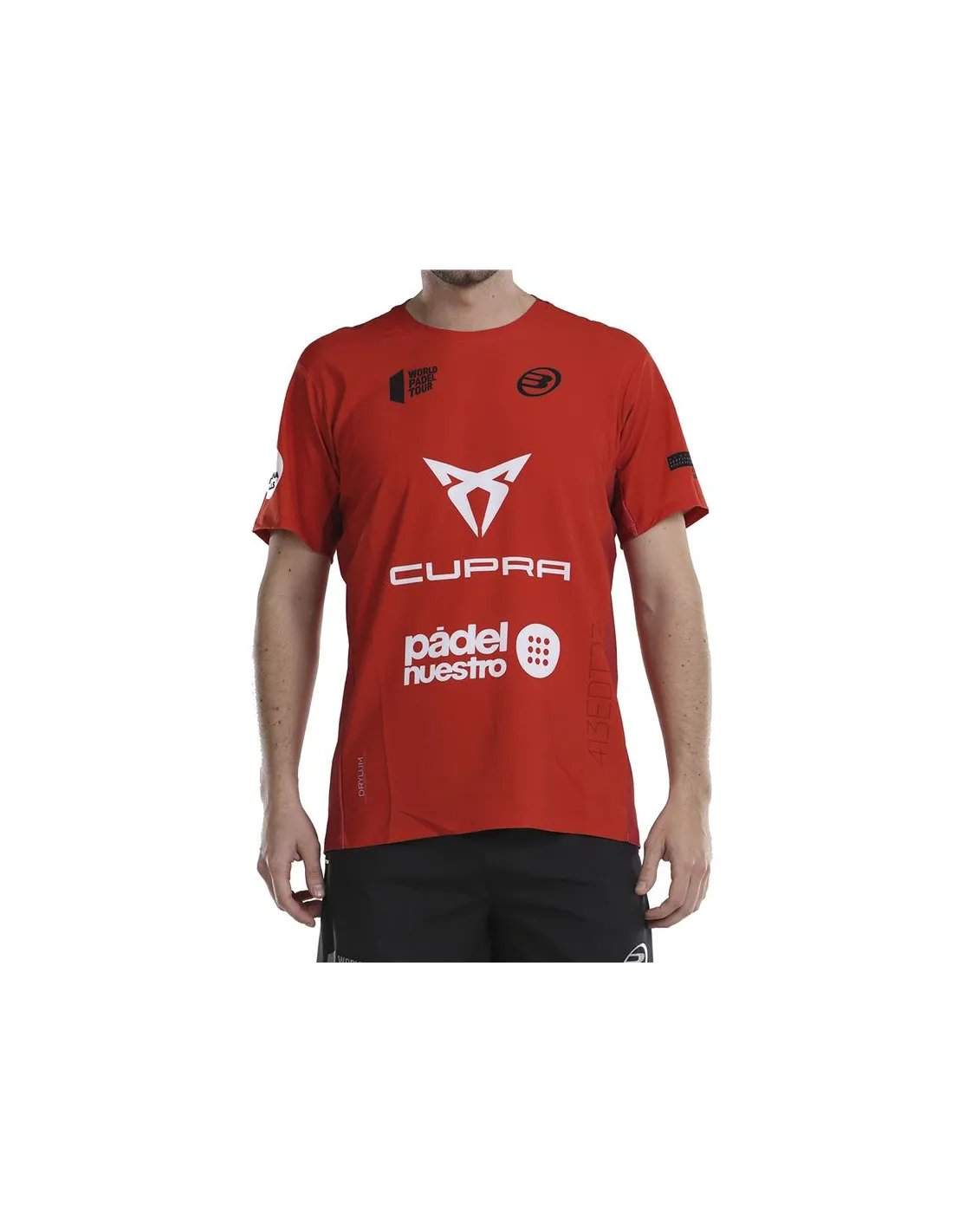 Camiseta de Pádel Bullpadel Odeon Rojo Hombre
