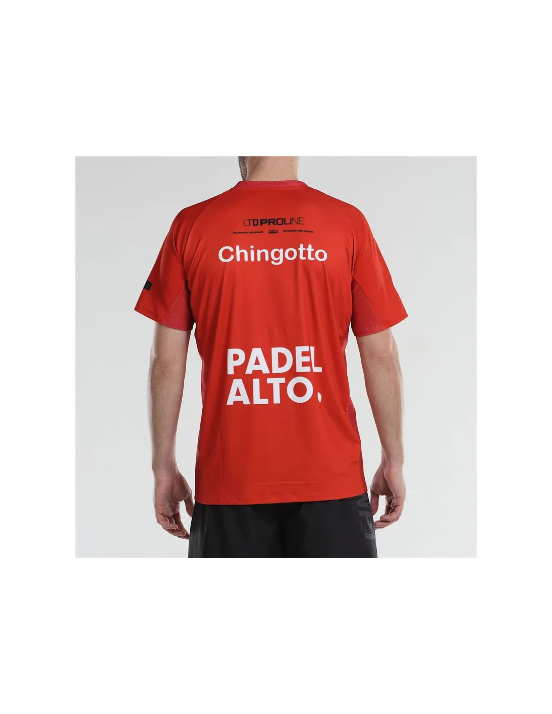 Camiseta de Pádel Bullpadel Odeon Rojo Hombre