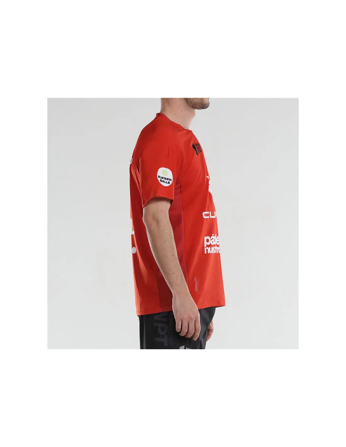 Camiseta de Pádel Bullpadel Odeon Rojo Hombre