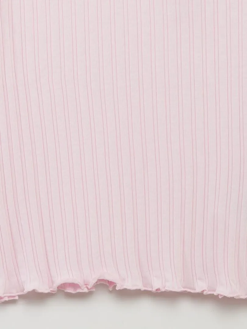 CAMISETA DE TIRANTES DE CANALé  ROSA