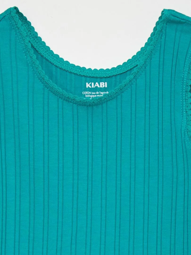 CAMISETA DE TIRANTES DE CANALé  VERDE