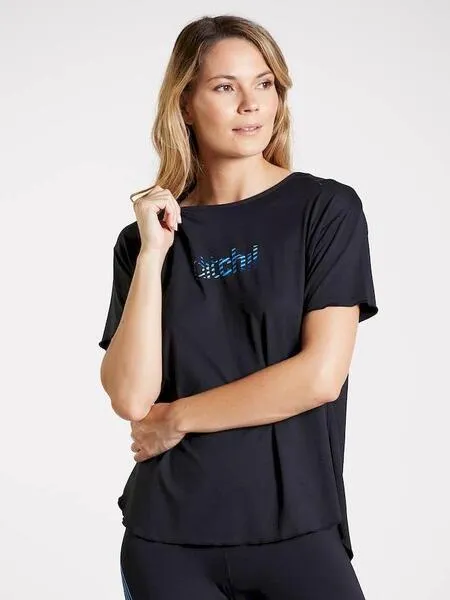 Camiseta Ditchil Incredible Negro/Azul Mujer