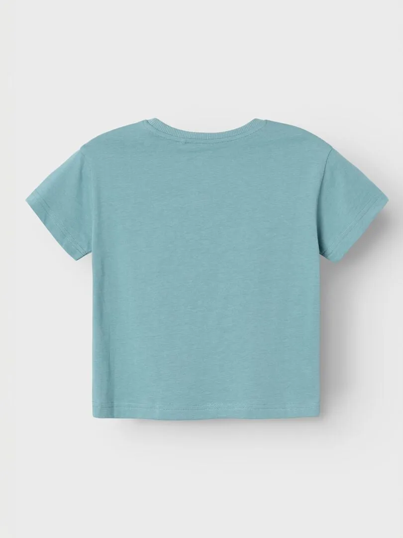 CAMISETA DIVERTIDA 'NAME IT'  AZUL