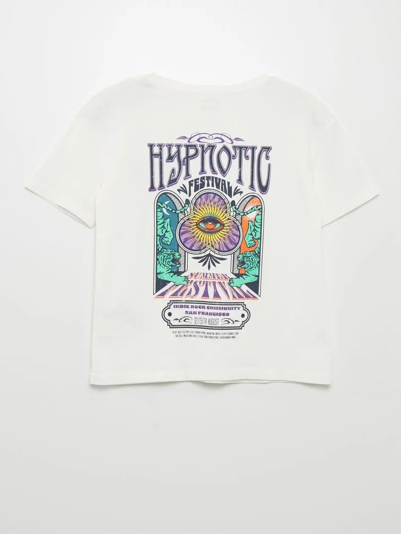 CAMISETA ESTAMPADA  BLANCO