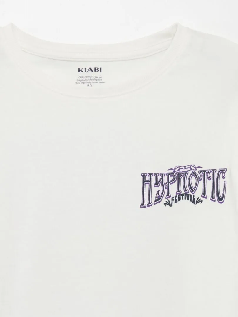 CAMISETA ESTAMPADA  BLANCO