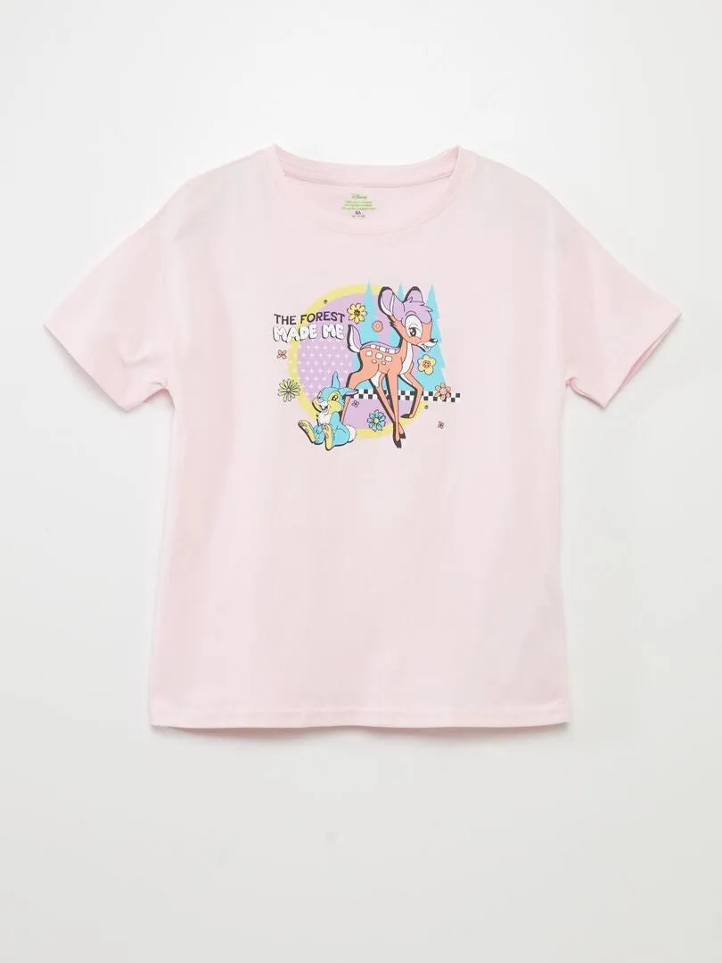CAMISETA ESTAMPADA 'BAMBI'  ROSA