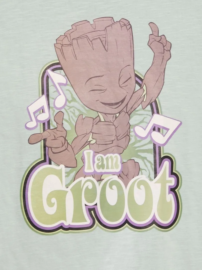 CAMISETA ESTAMPADA 'GROOT'  VERDE