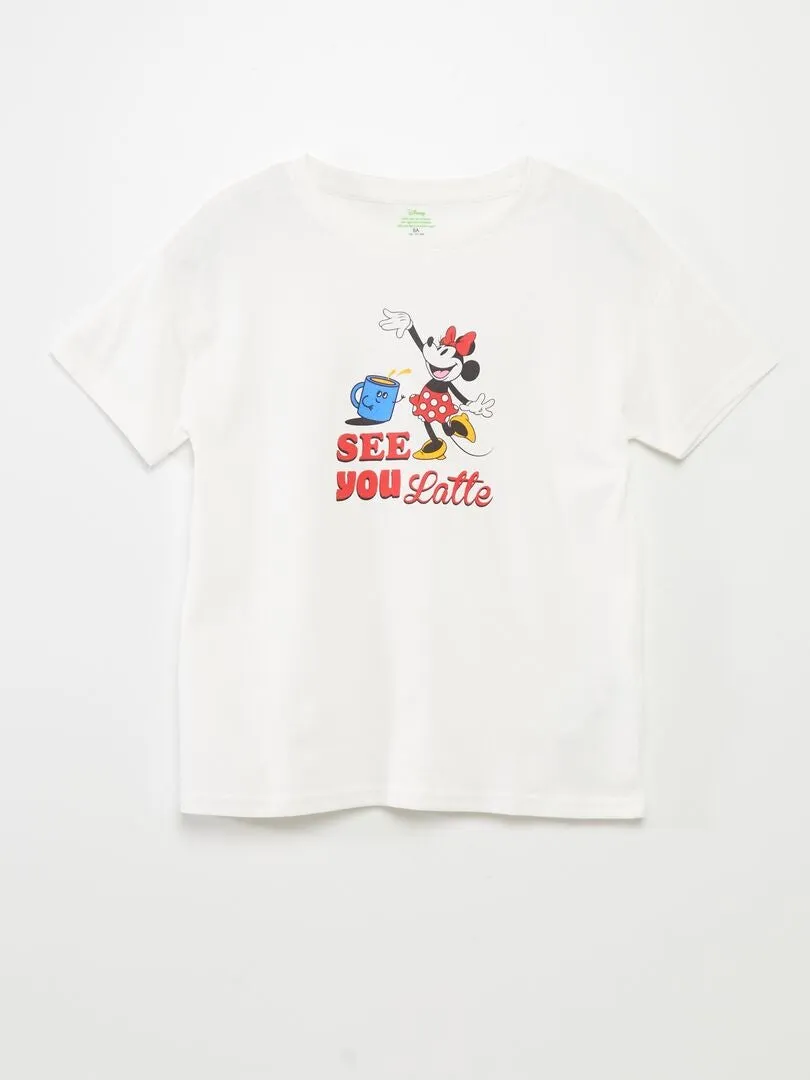 CAMISETA ESTAMPADA 'MINNIE'  BEIGE