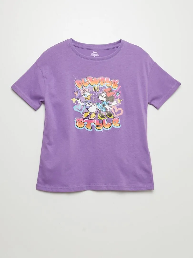 CAMISETA ESTAMPADA 'MINNIE'  PURPURA