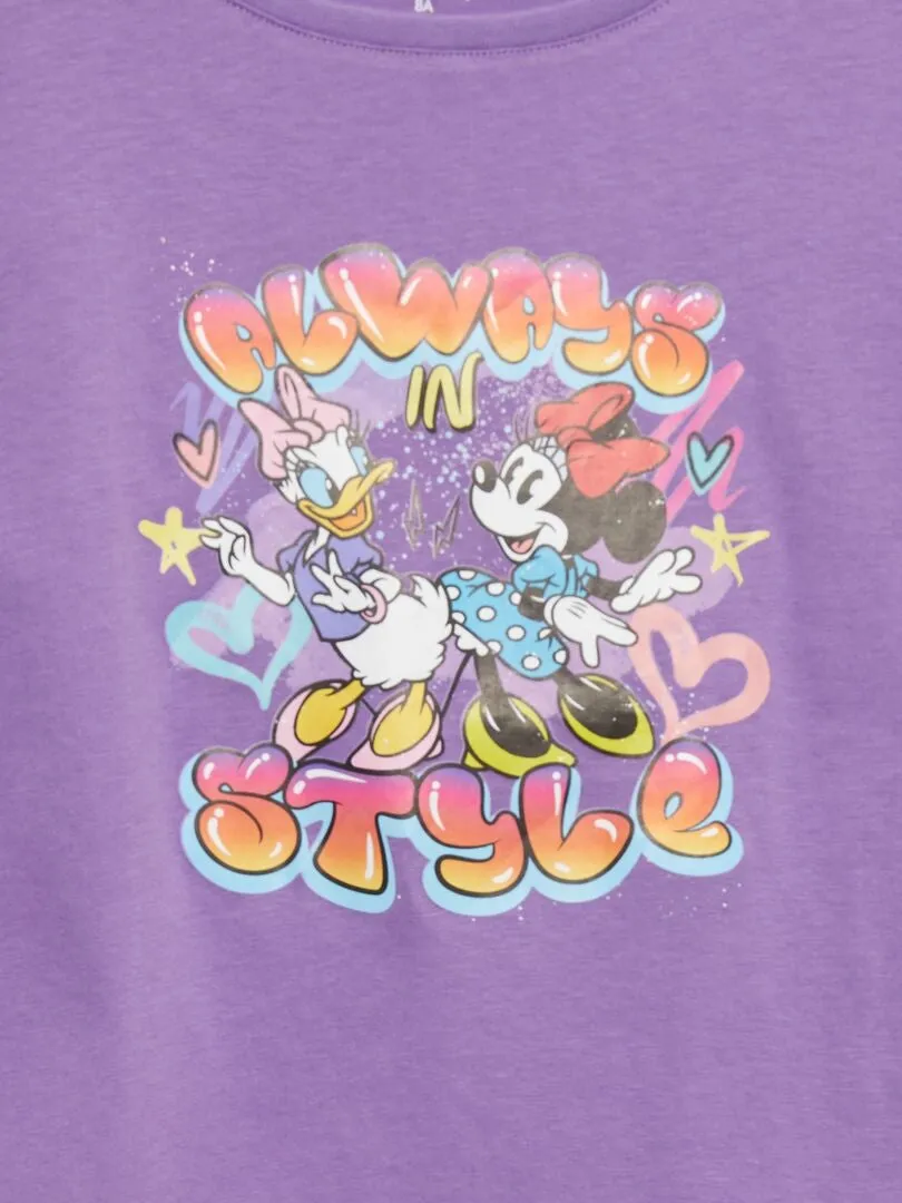 CAMISETA ESTAMPADA 'MINNIE'  PURPURA
