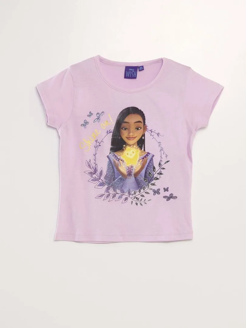 CAMISETA ESTAMPADA 'WISH'  PURPURA