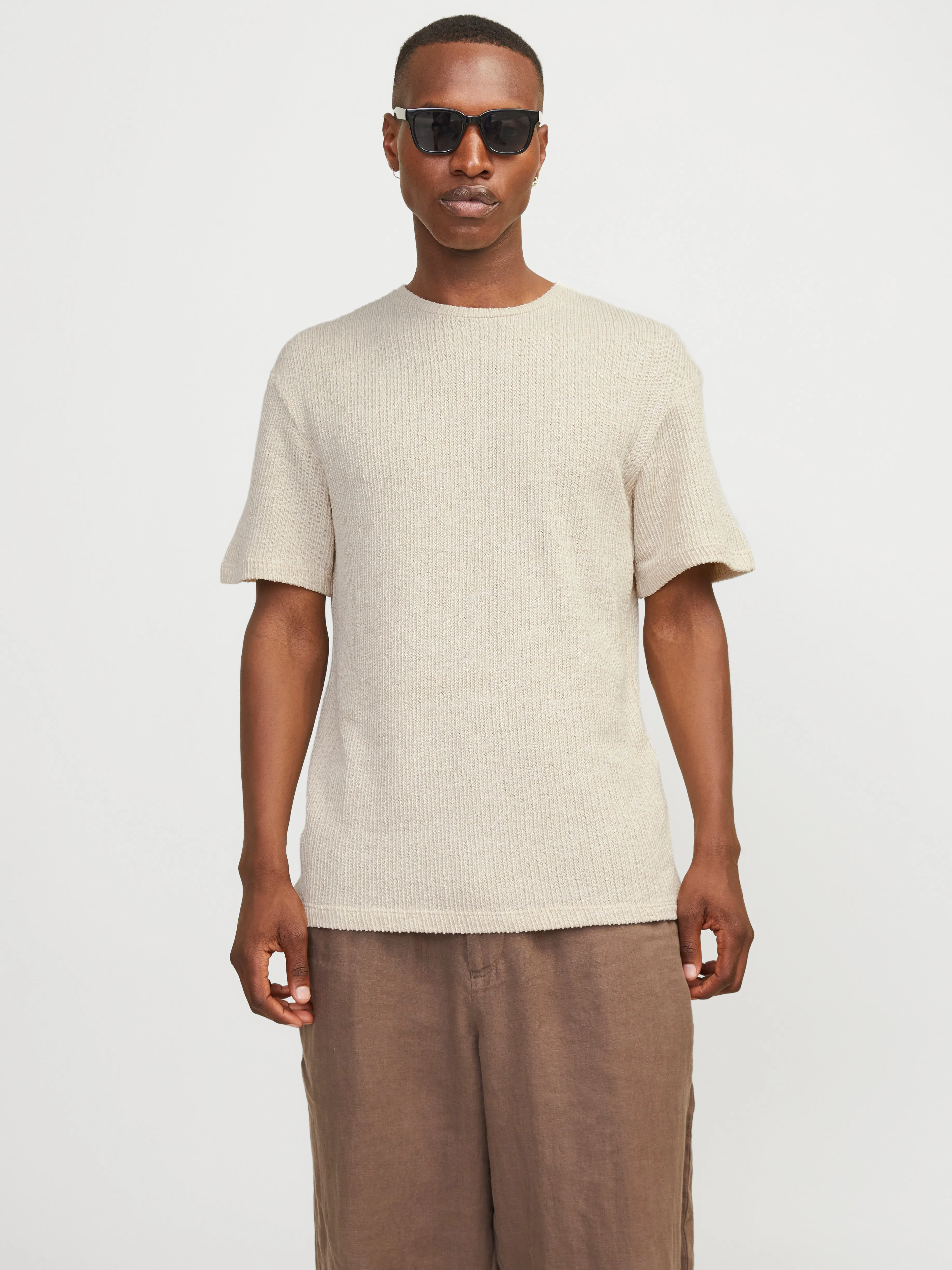 Camiseta Estampado Cuello redondo | Beige | Jack & Jones®