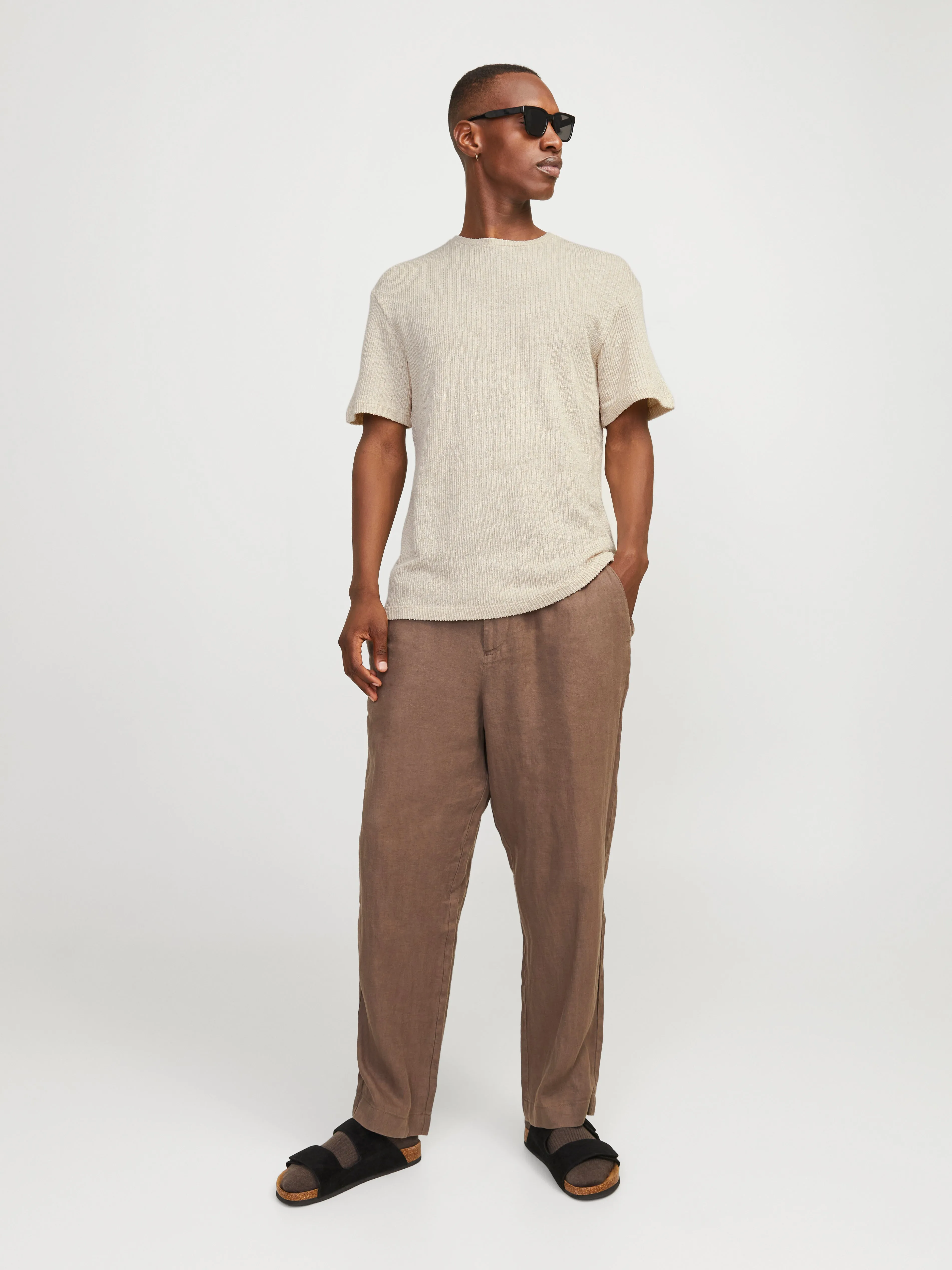 Camiseta Estampado Cuello redondo | Beige | Jack & Jones®