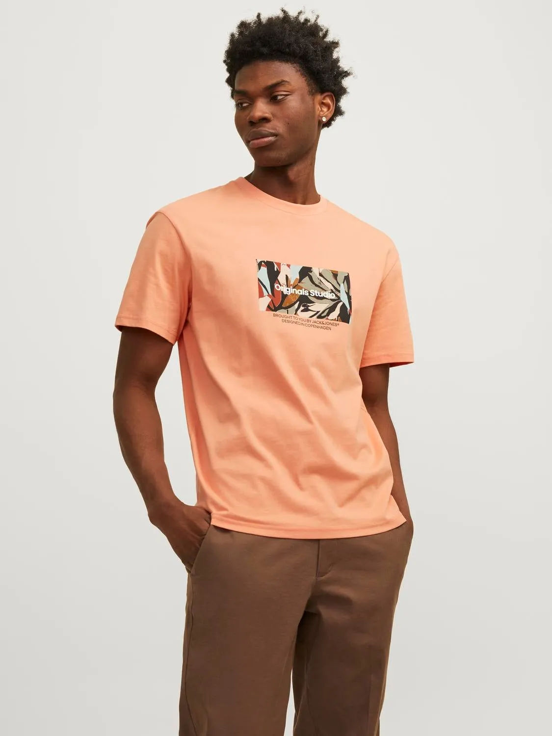 Camiseta Estampado Cuello redondo | Naranja intermedio | Jack & Jones®