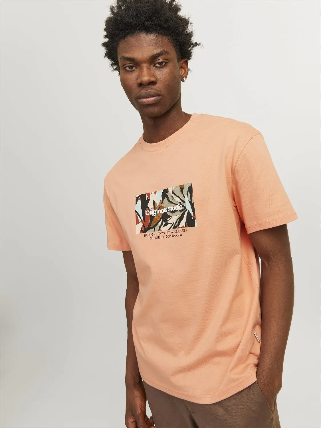 Camiseta Estampado Cuello redondo | Naranja intermedio | Jack & Jones®