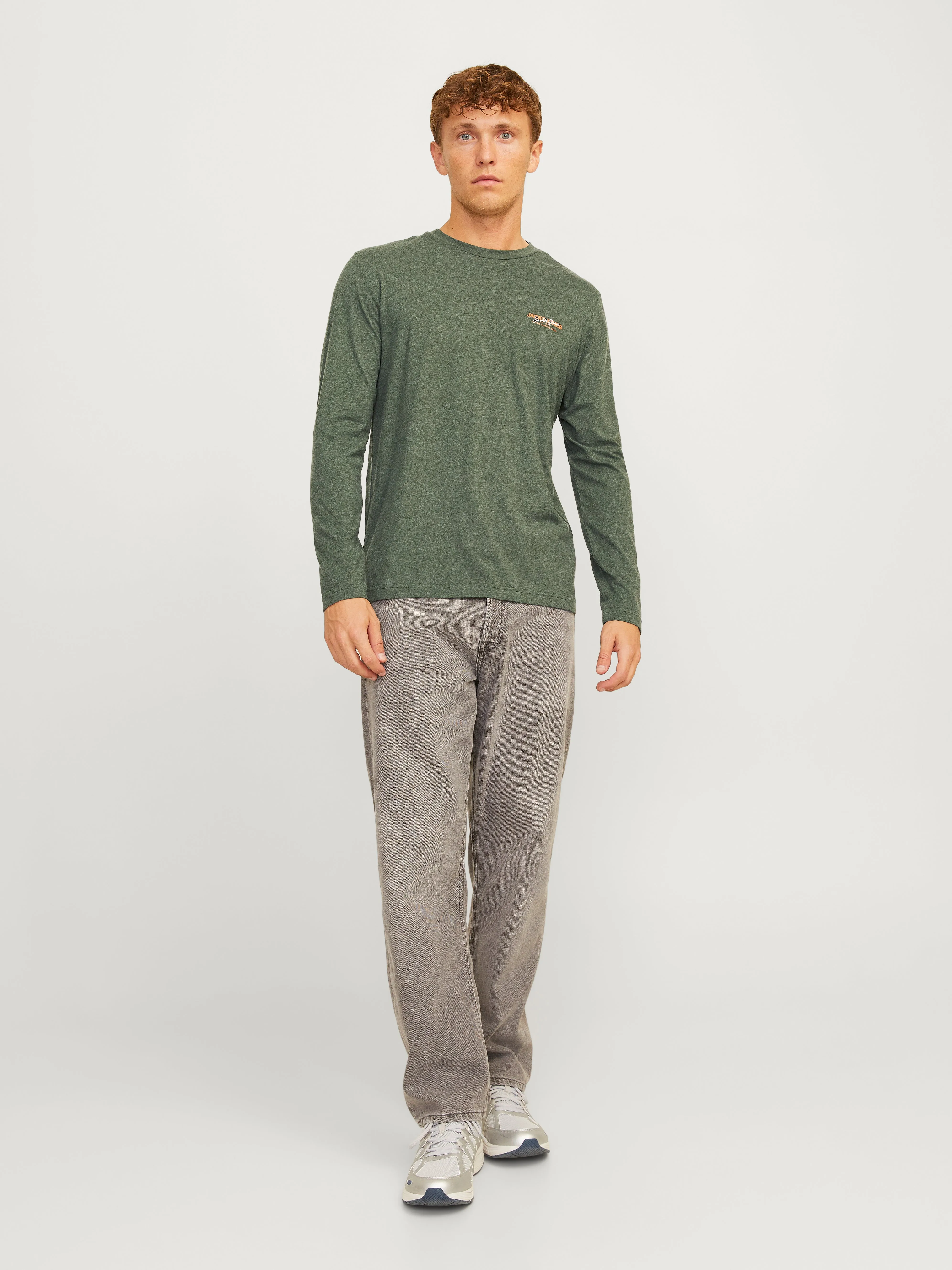 Camiseta Estampado Cuello redondo | Verde oscuro | Jack & Jones®