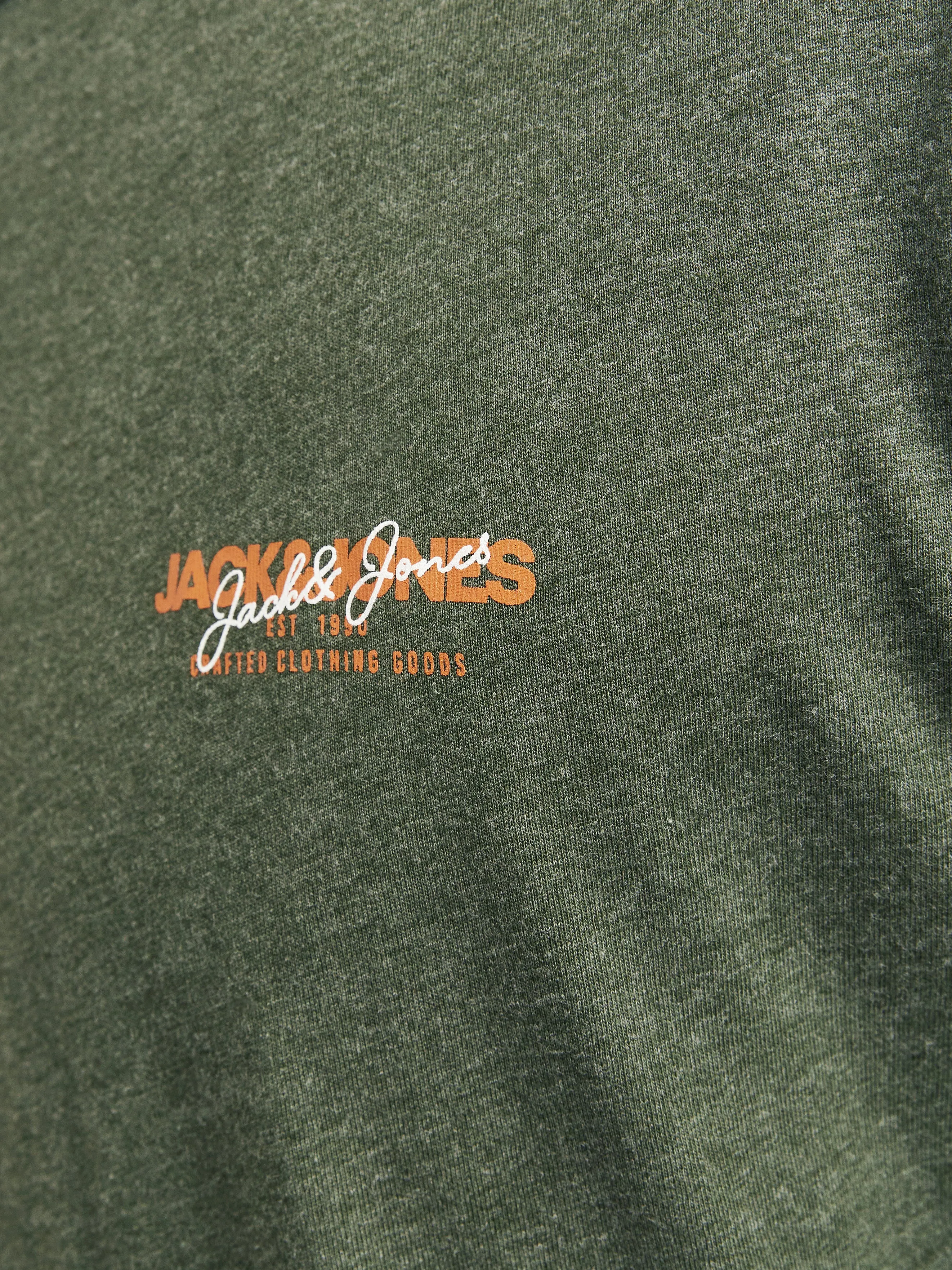 Camiseta Estampado Cuello redondo | Verde oscuro | Jack & Jones®