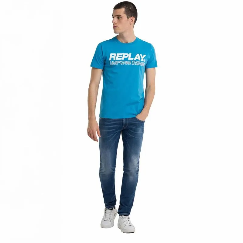 Camiseta Manga Corta Para Hombre Replay