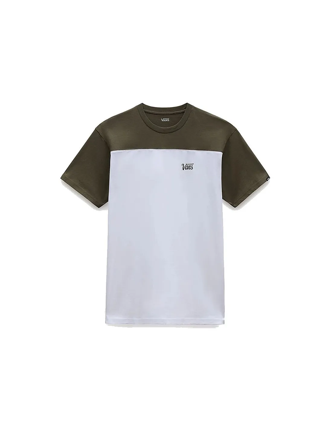Camiseta Vans Script Block Blanco Hombre