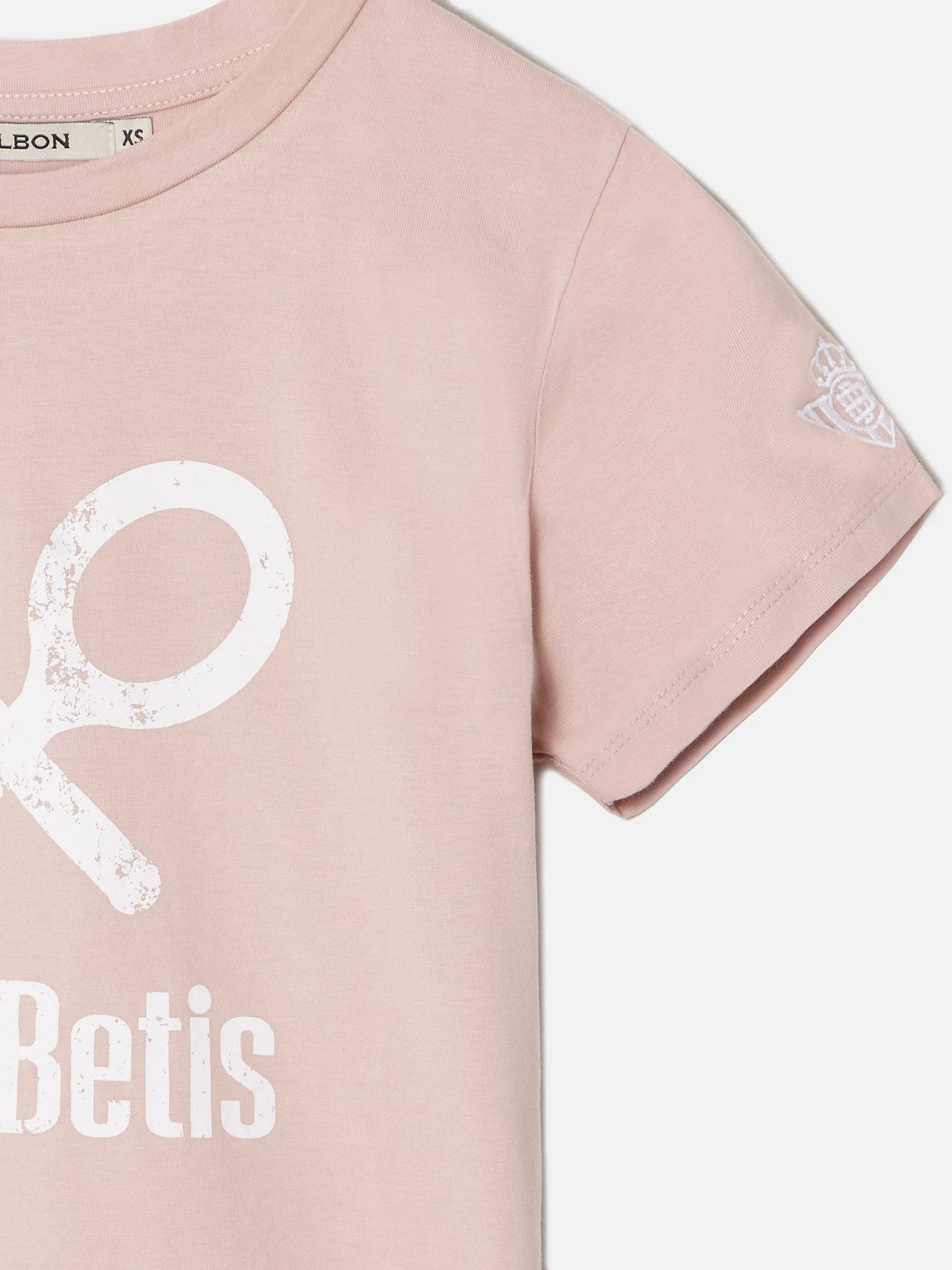 Camiseta woman raqueta real betis rosa