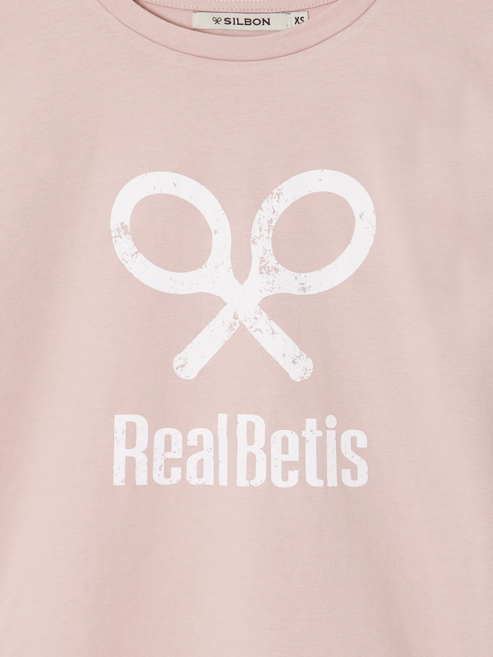 Camiseta woman raqueta real betis rosa