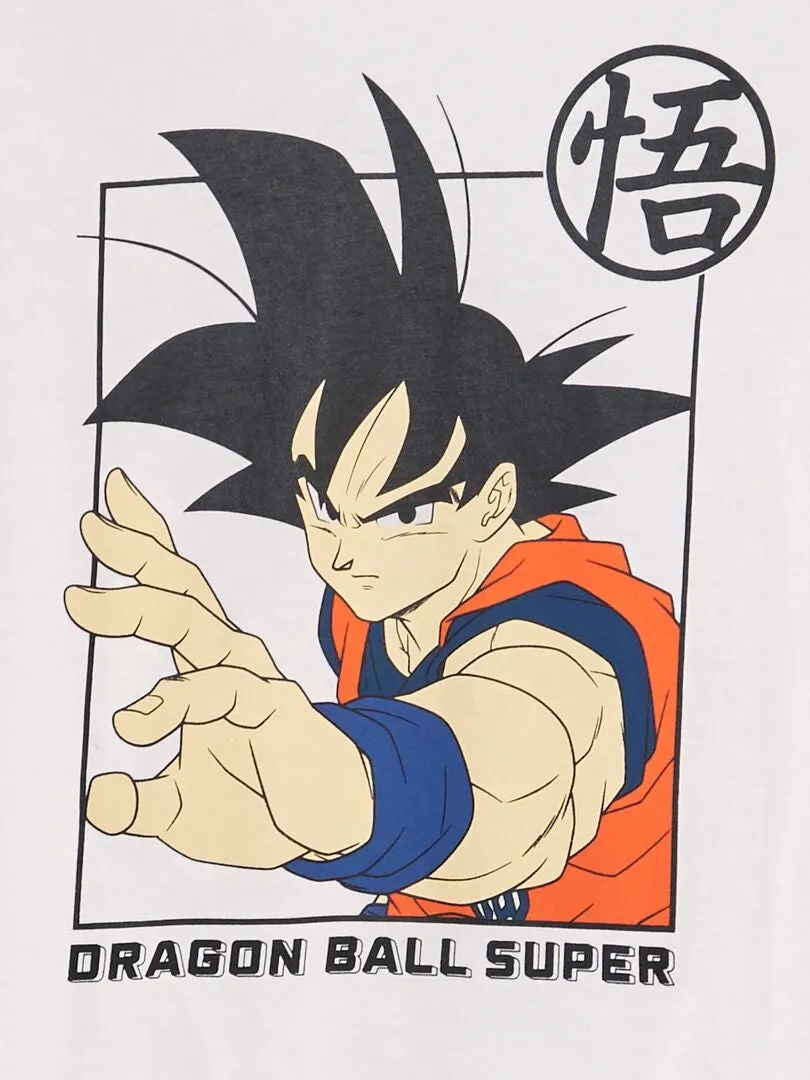 CAMISETA 'DRAGON BALL'  BLANCO