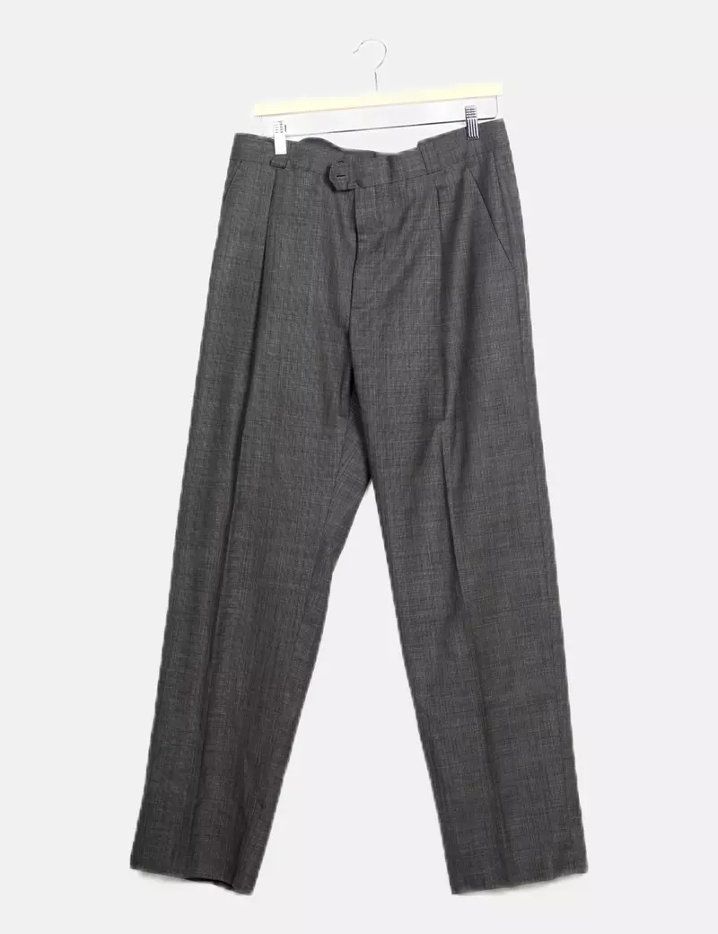 Caramelo Conjunto pantalón y chaqueta gris