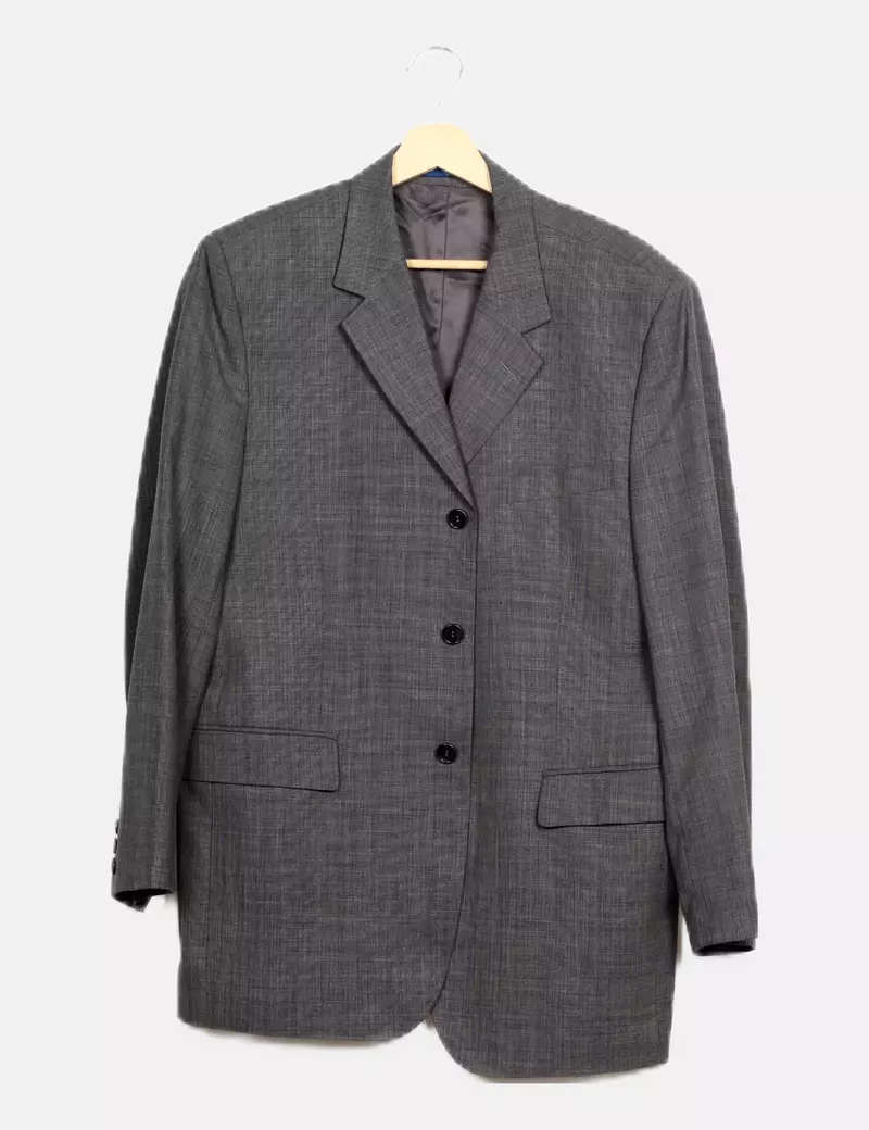 Caramelo Conjunto pantalón y chaqueta gris