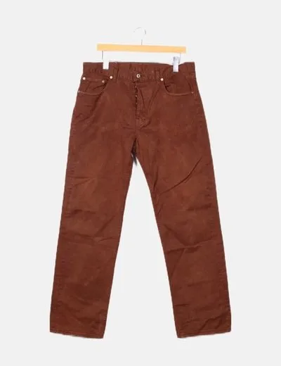 Caroche Pantalón denim marrón