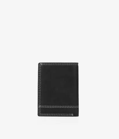 Cartera piel marrón sin portamonedas