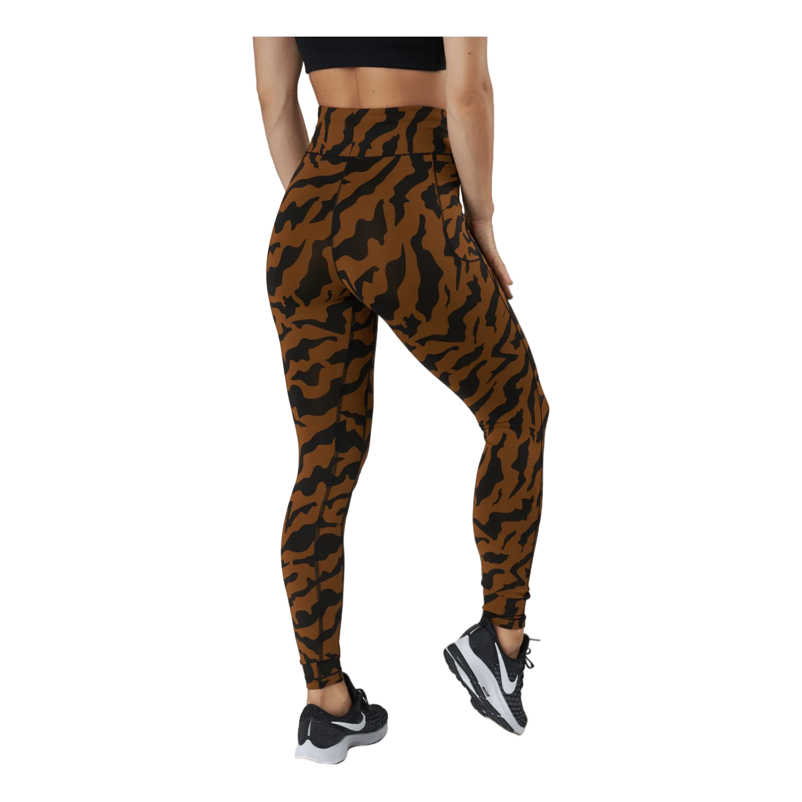 Casall Iconic Printed 7/8 Tights Escape Brown