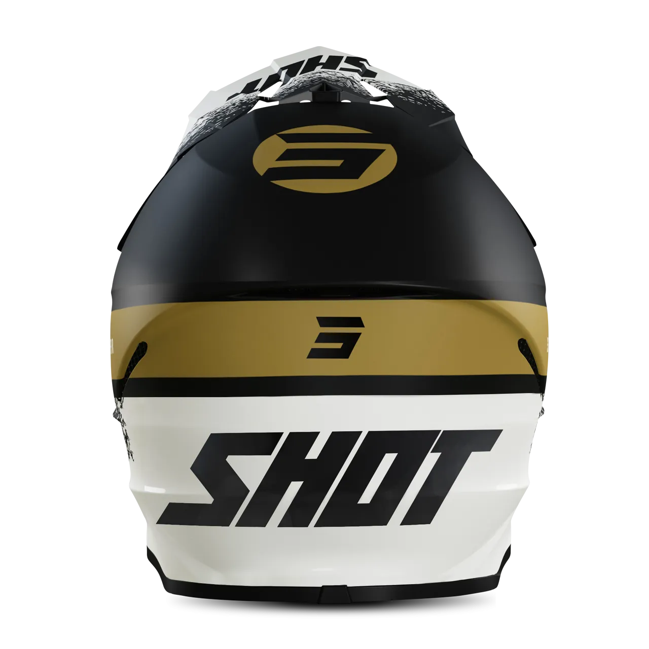 CASCO DE CROSS SHOT FURIOUS ROLL NEGRODORADO