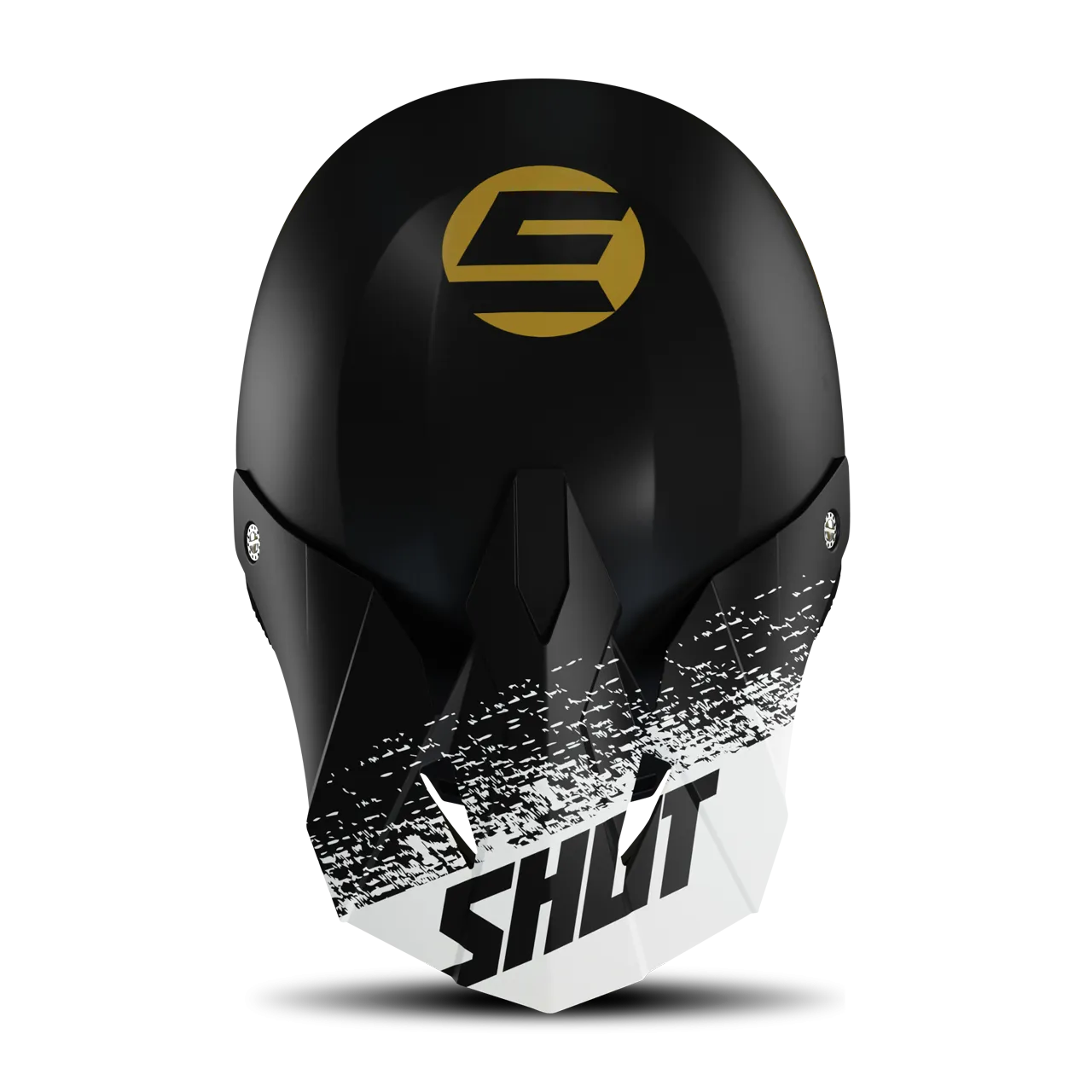 CASCO DE CROSS SHOT FURIOUS ROLL NEGRODORADO