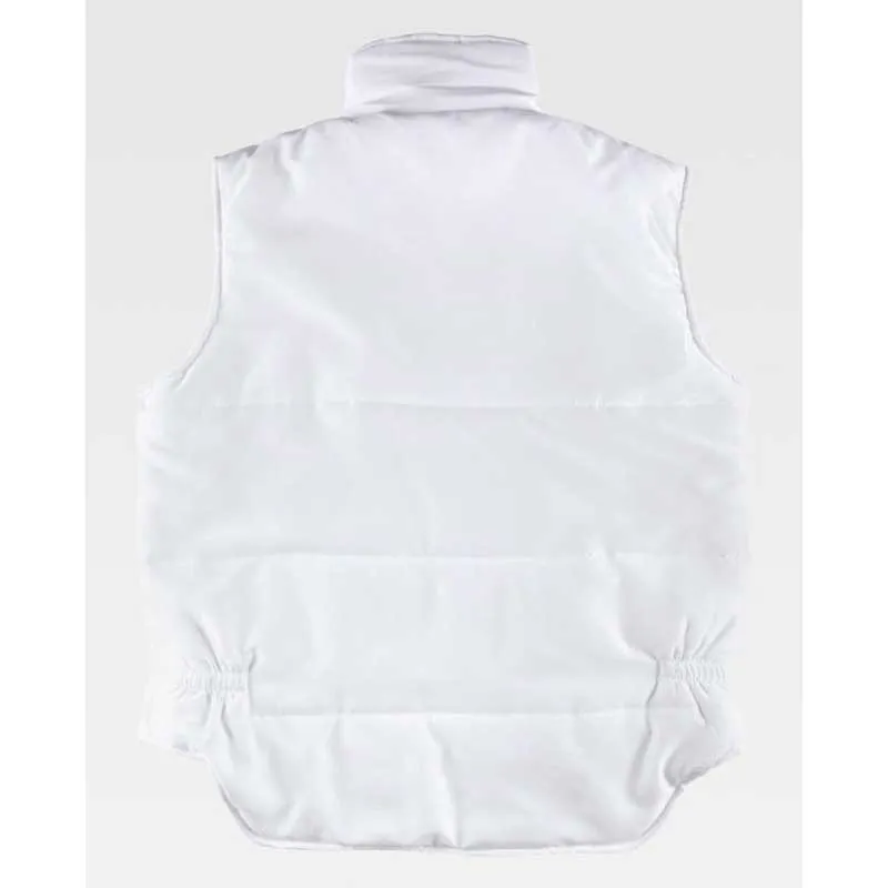 CHALECO ACOLCHADO CON CUELLO ALTO MULTIBOLSILLOS  WORKTEAM