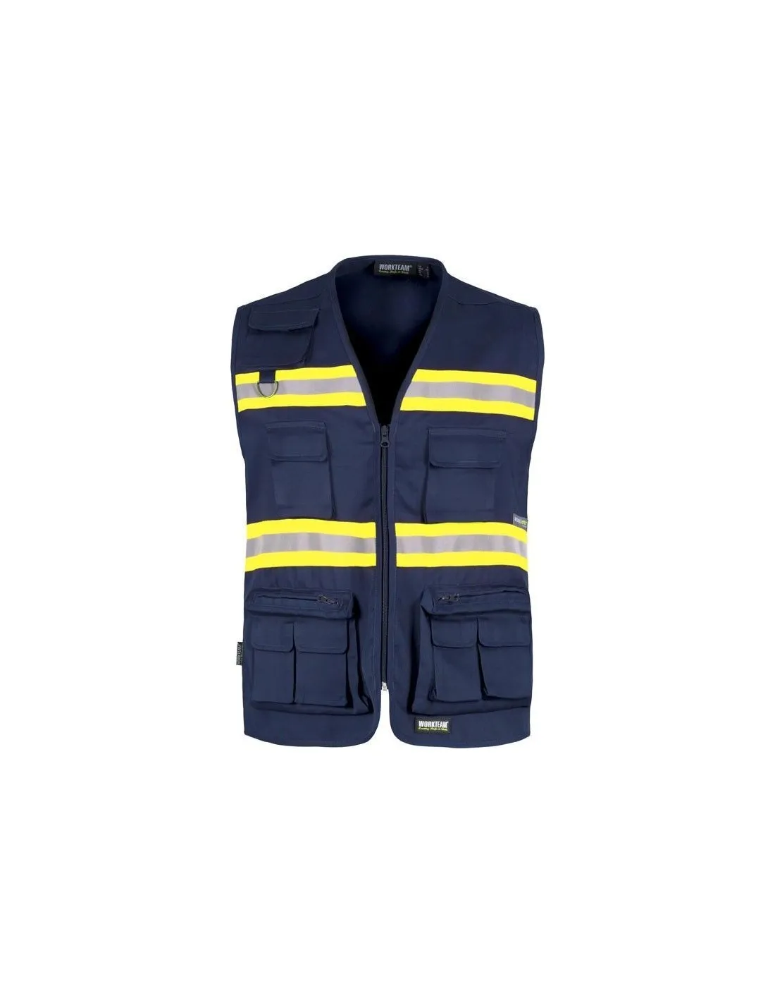 Chaleco alta visibilidad multibolsillos combi Workteam