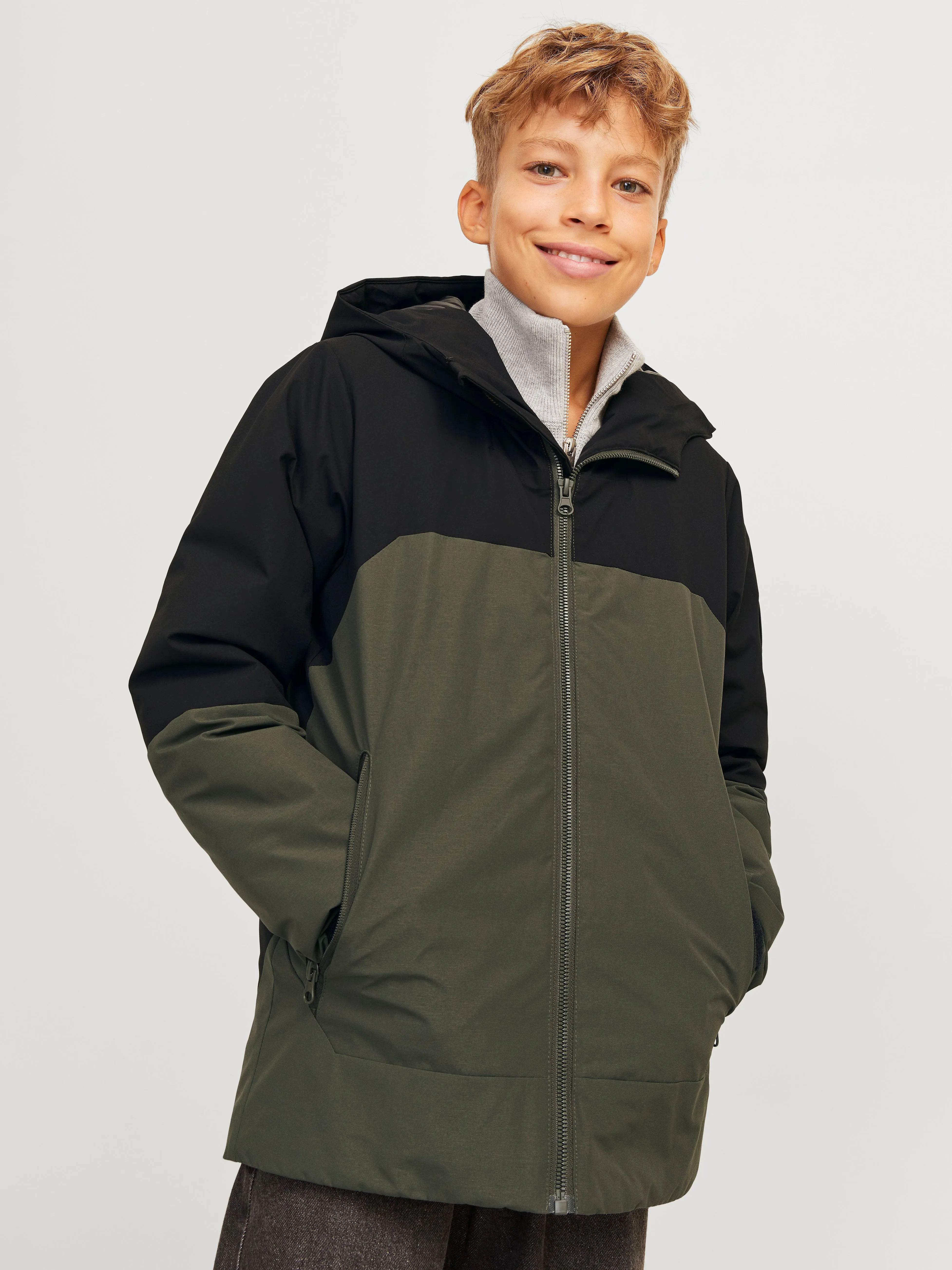 Chaqueta acolchada Junior | Verde oscuro | Jack & Jones®