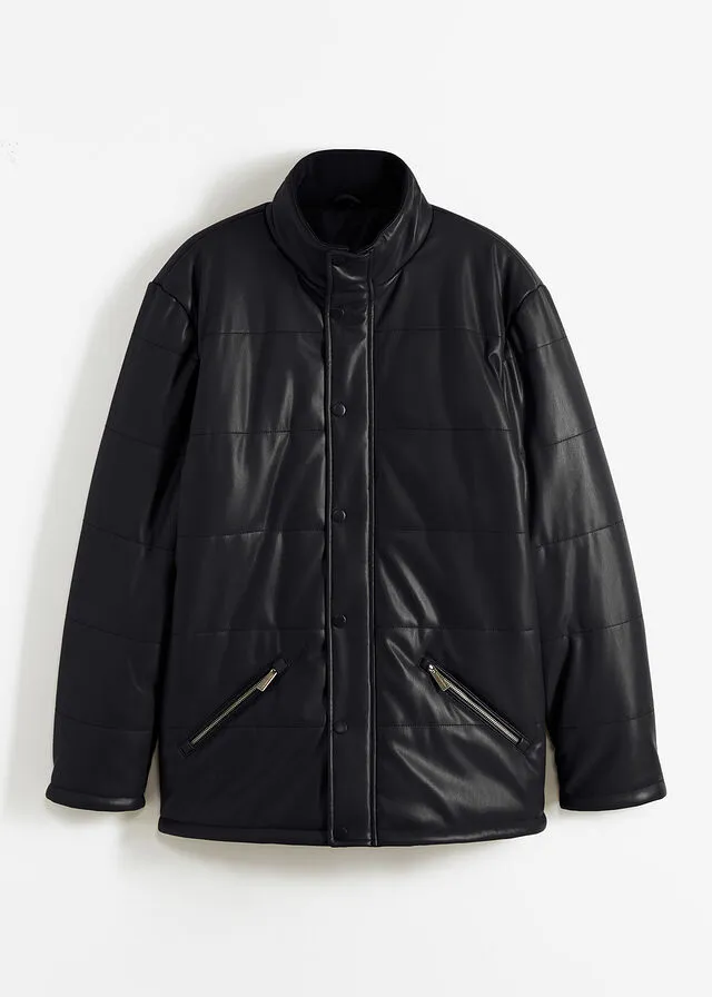 Chaqueta guateada Negro