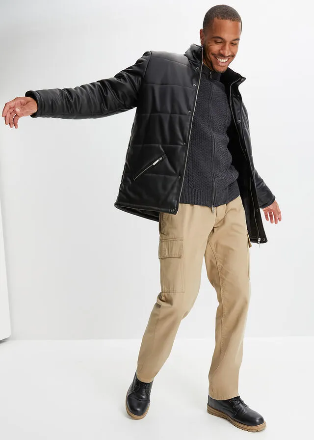 Chaqueta guateada Negro