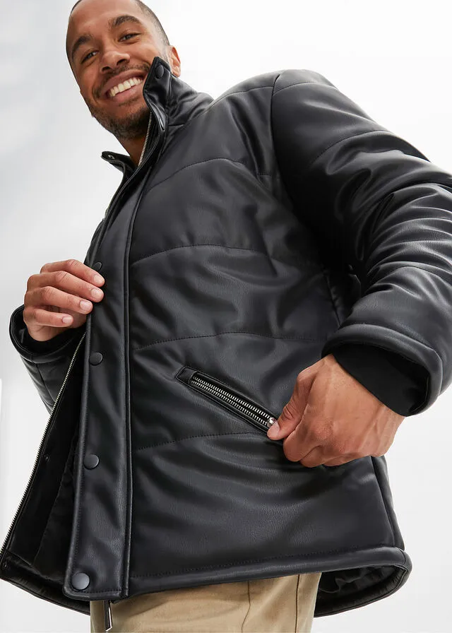 Chaqueta guateada Negro