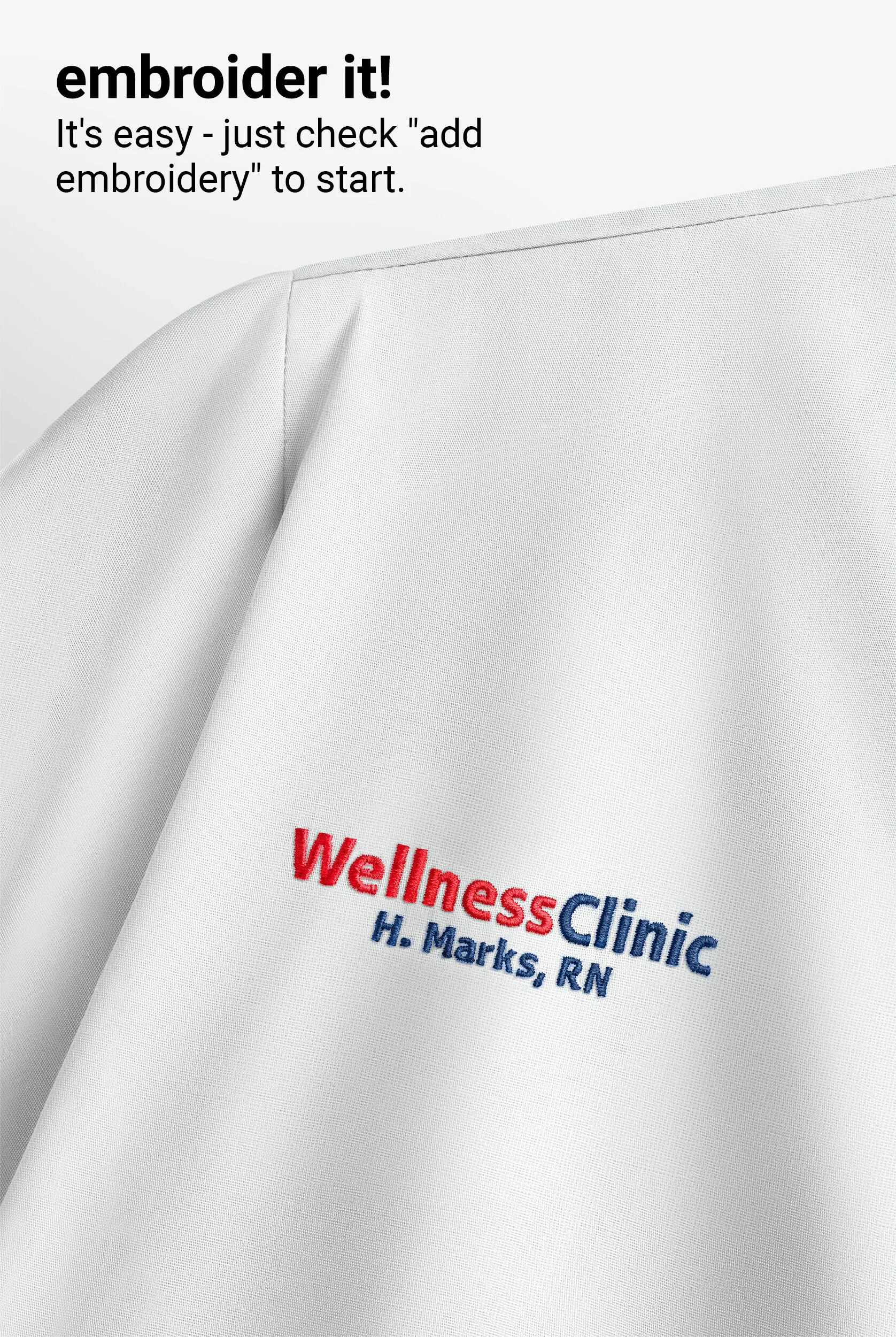 Chaqueta médica abrigada Grey's Anatomy de corte moderno con cuello redondo y 4 bolsillos para mujer
