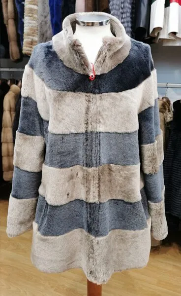 Chaquetón double face bicolor