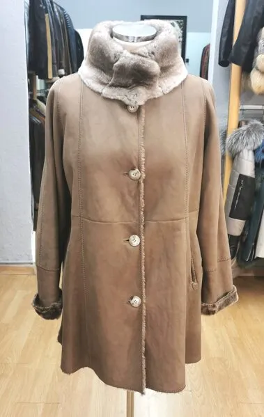 Chaquetón double face evasé